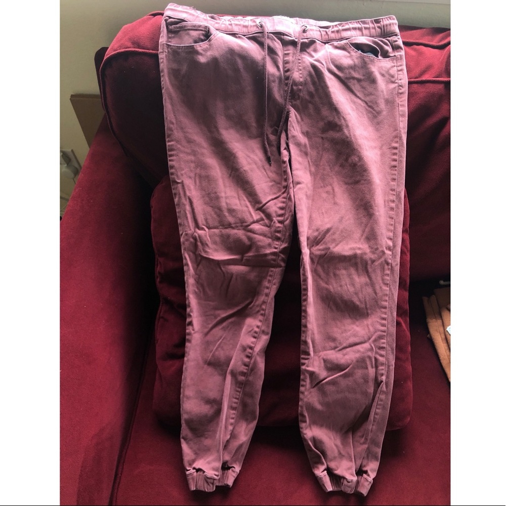 Maroon Trillium Drawstring Jogger